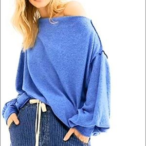 FREE PEOPLE - we the free main squeeze hacci top